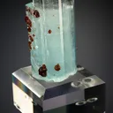 Spessartine on Beryl var. Aquamarine - image 4