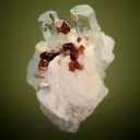Spessartine on Beryl var. Aquamarine - image 5