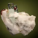 Spessartine on Beryl var. Aquamarine - image 3