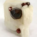 Spessartine on Feldspar - image 1