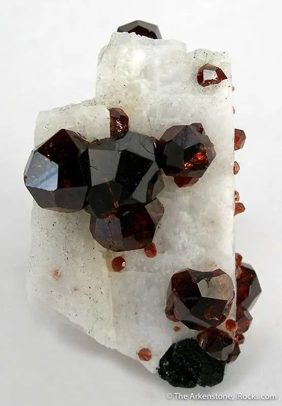 Spessartine on Feldspar - image 2