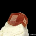 Spessartine on Feldspar, with Beryl var. Goshenite - image 3