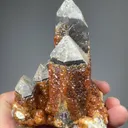 Spessartine on Quartz - image 2
