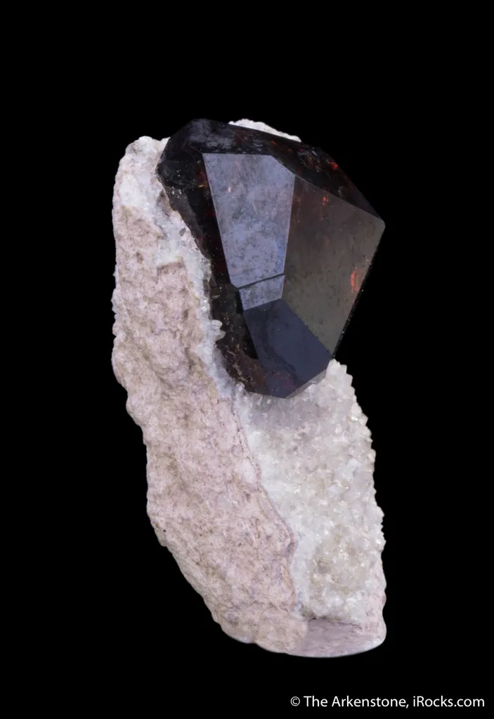 Spessartine on Quartz - image 6