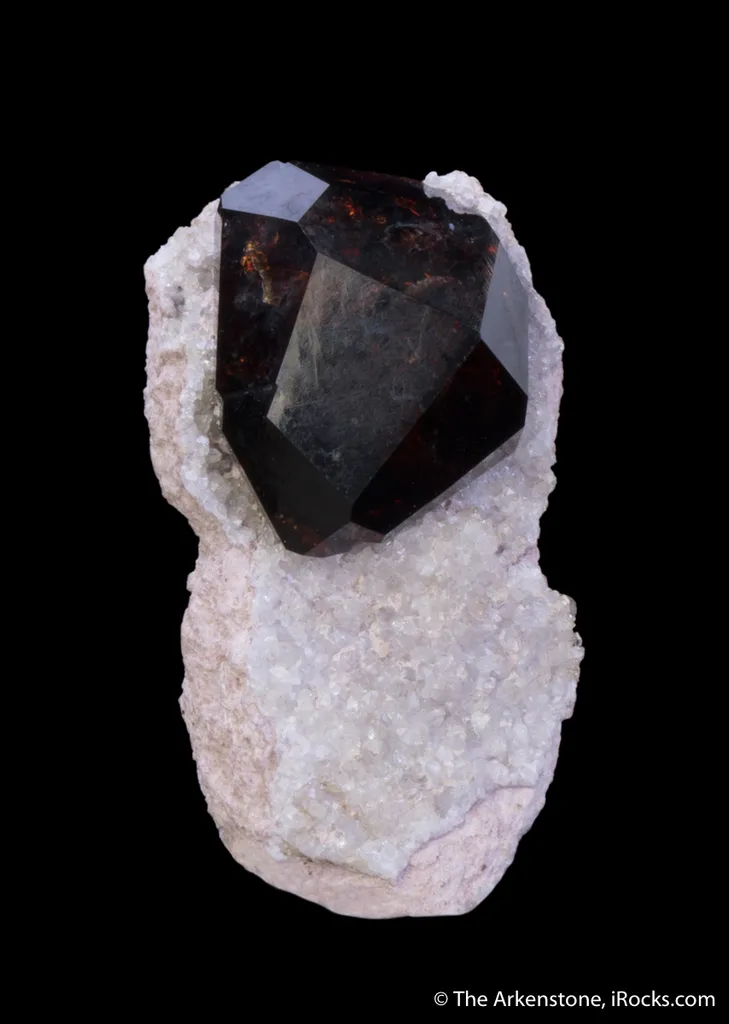 Spessartine on Quartz - image 5