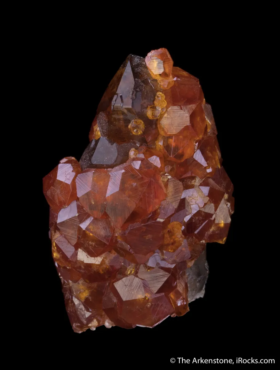 Spessartine on Quartz - image 4