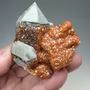 Spessartine on Quartz - image 2