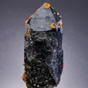 Spessartine on Smoky Quartz - image 1
