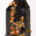 Spessartine on Smoky Quartz - image 1