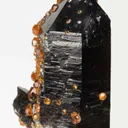 Spessartine on Smoky Quartz - image 3