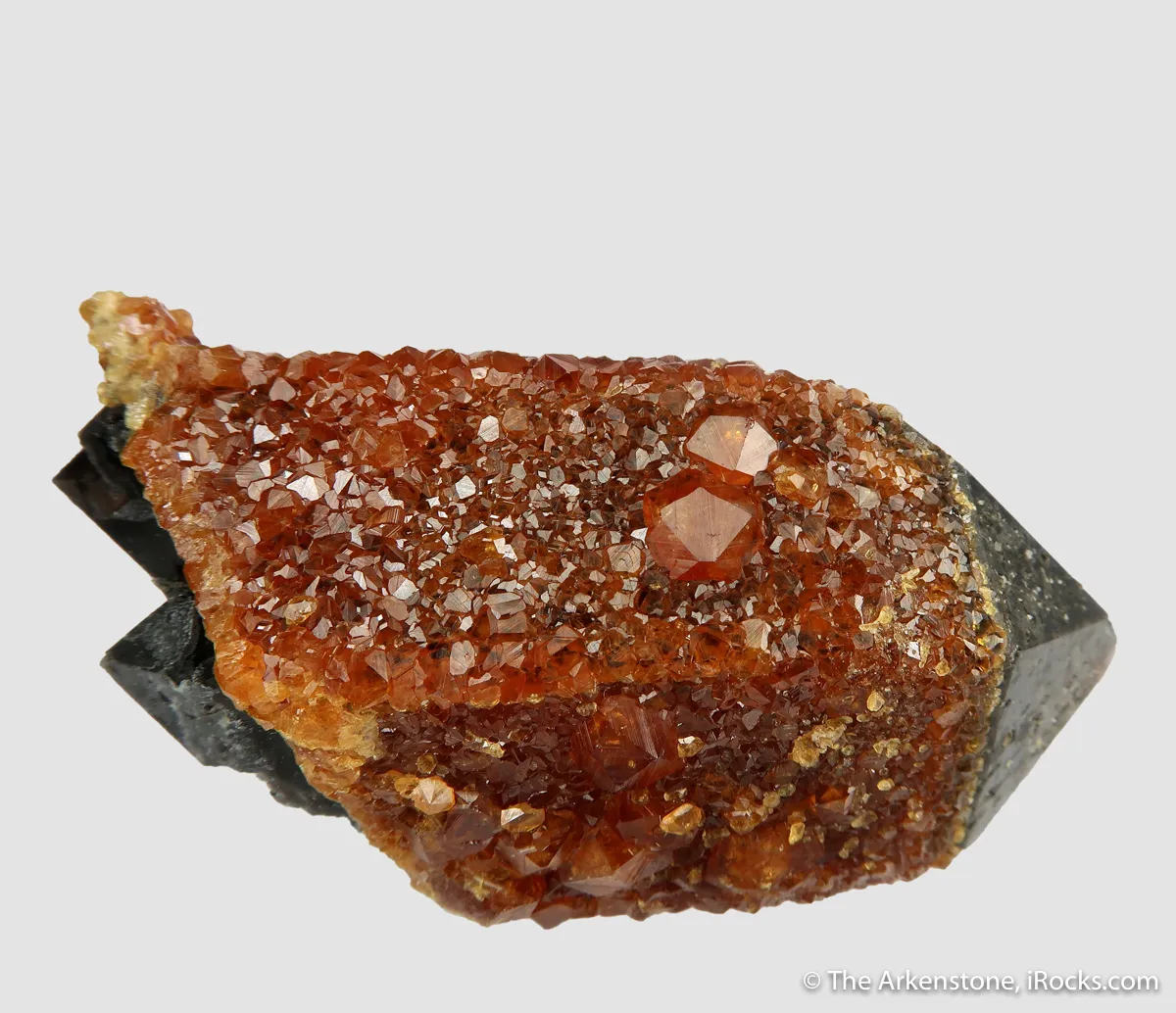Spessartine on Smoky Quartz (doubly-terminated floater) - image 6