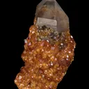 Spessartine on Smoky Quartz - image 5
