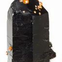 Spessartine on Smoky Quartz - image 7