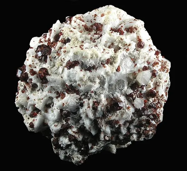 Spessartine, Quartz, Albite (Var: Cleavelandite) image