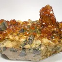 Spessartine, Quartz (Var: Smoky Quartz) - image 1