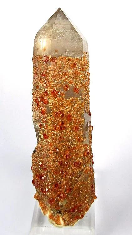 Spessartine, Quartz (Var: Smoky Quartz) - image 1