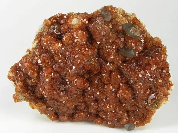 Spessartine, Quartz (Var: Smoky Quartz) - image 1