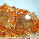 Spessartine, Quartz (Var: Smoky Quartz) - image 2