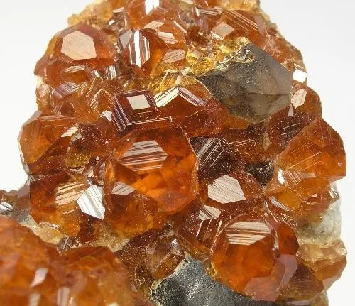 Spessartine, Quartz (Var: Smoky Quartz) - image 2