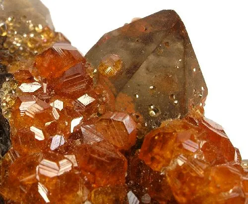 Spessartine, Quartz (Var: Smoky Quartz) - image 3