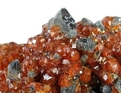 Spessartine, Quartz (Var: Smoky Quartz) - image 2