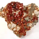 Spessartine, Quartz (Var: Smoky Quartz) - image 1