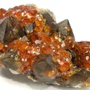 Spessartine, Quartz (Var: Smoky Quartz) - image 1