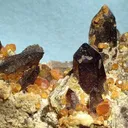 Spessartine, Quartz (Var: Smoky Quartz) - image 2