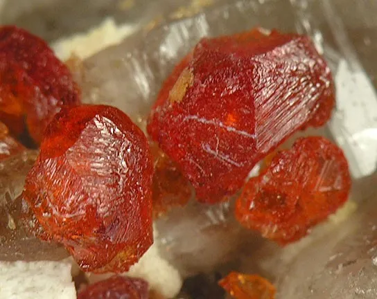 Spessartine, Quartz (Var: Smoky Quartz), Orthoclase - image 2