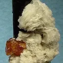 Spessartine, Schorl, Albite (Var: Cleavelandite) - image 2