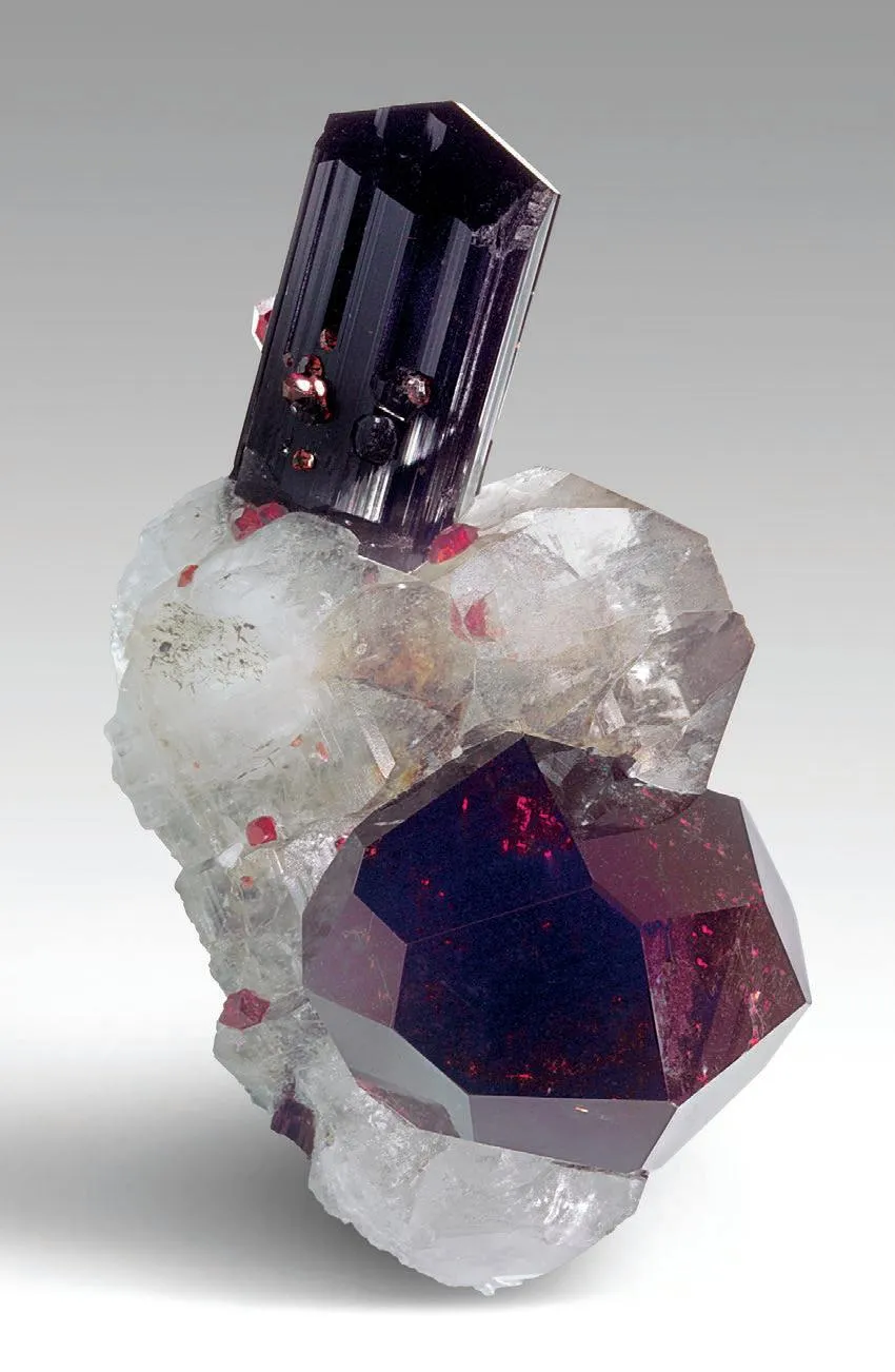 Spessartine, Schorl, Quartz - image 1