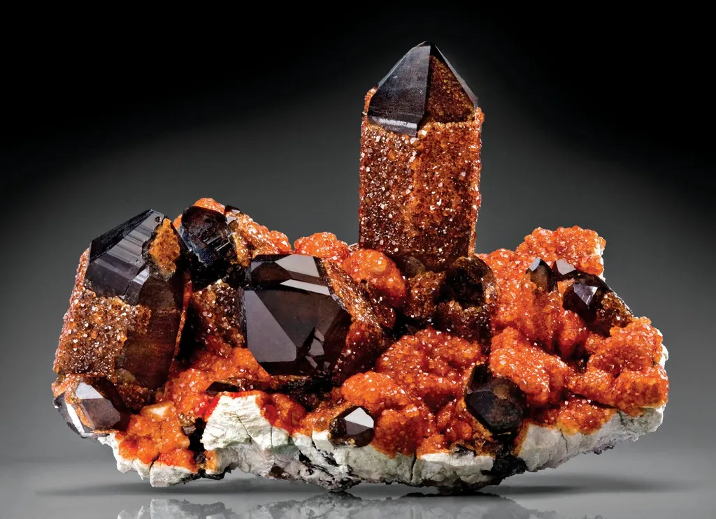 Spessartine, Smoky Quartz image