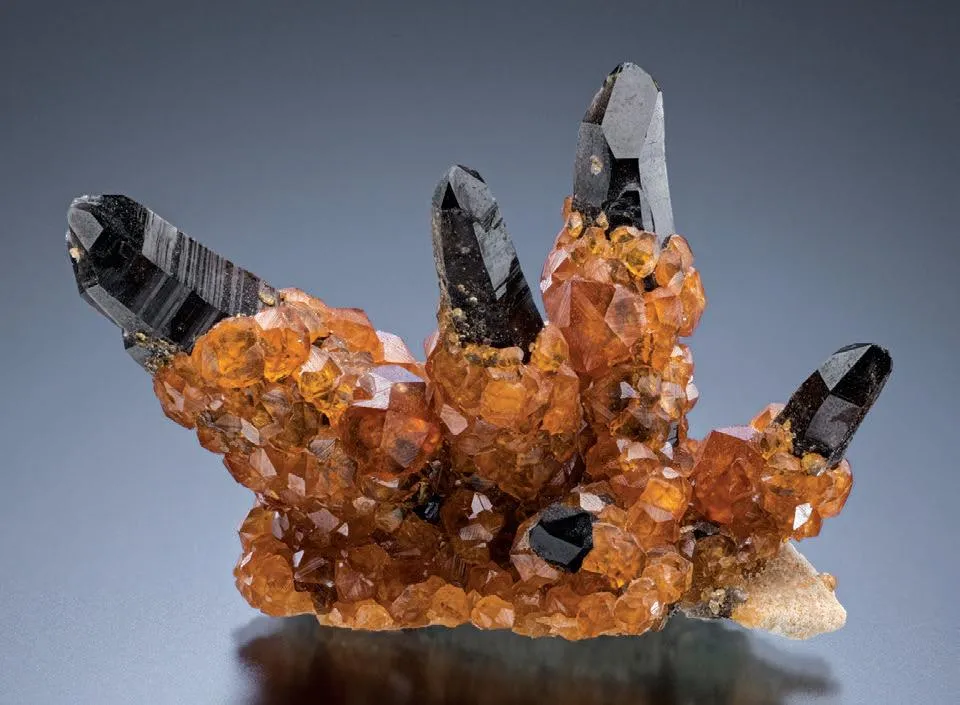 Spessartine, Smoky Quartz image