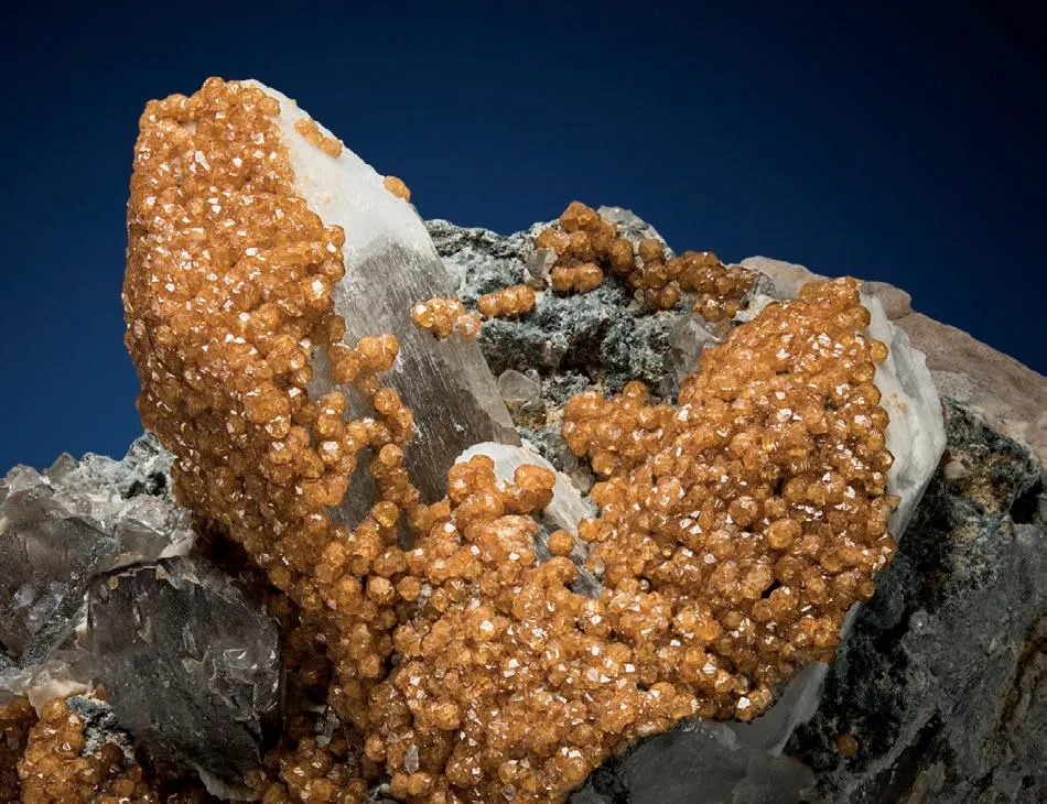Spessartine, Topaz, Smoky Quartz image