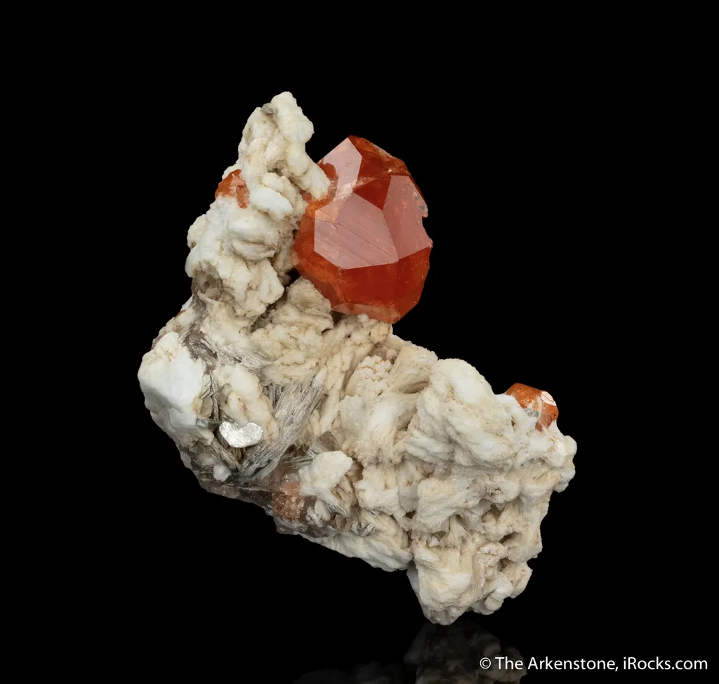 Spessartine with Albite and Muscovite - image 2