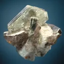 Spessartine with Muscovite and Quartz var. Smoky on Albite var. Cleavelandite - image 4