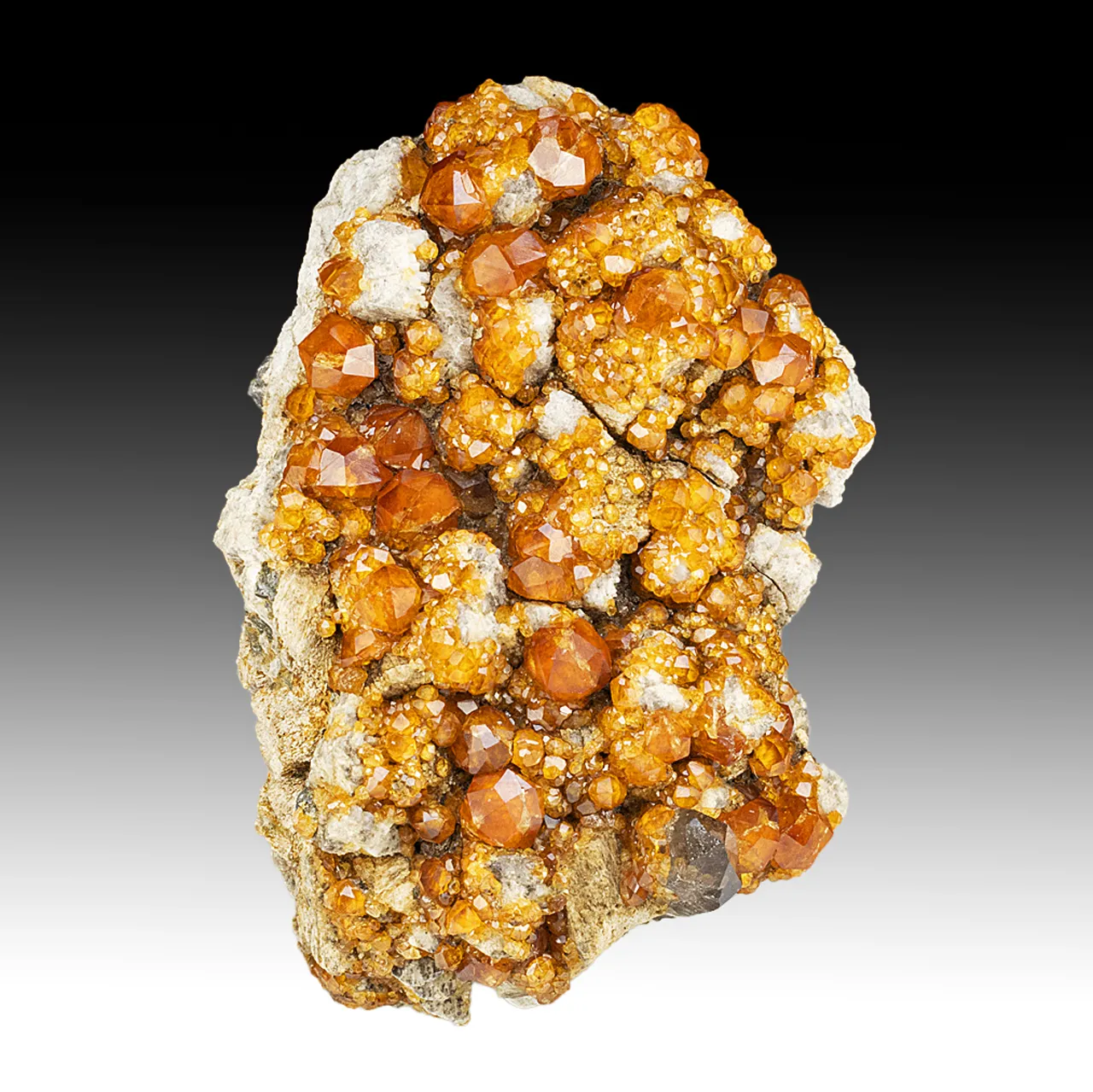 Spessartine with Quartz - image 1