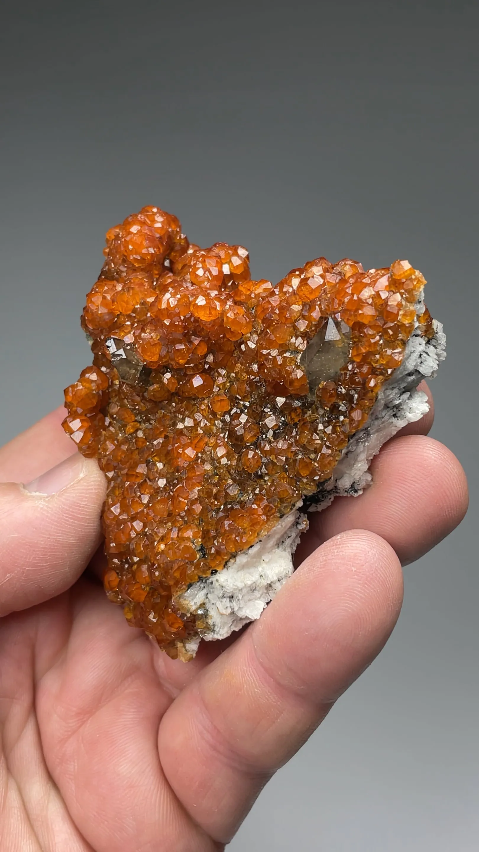 Spessartine with Quartz - image 2