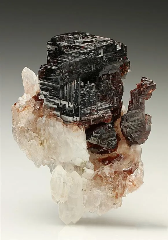 Spessartine with Quartz - image 1