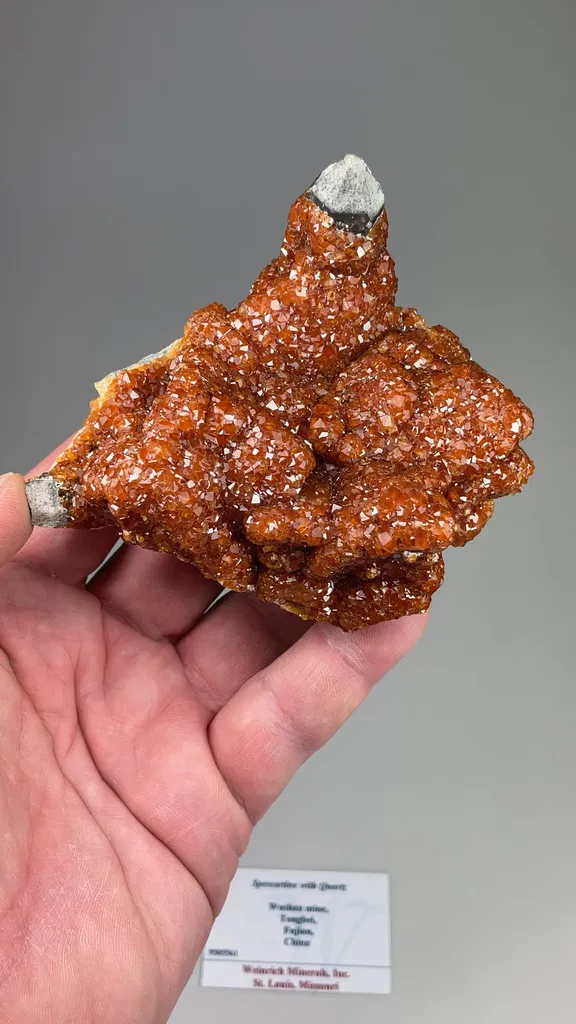 Spessartine with Quartz - image 2