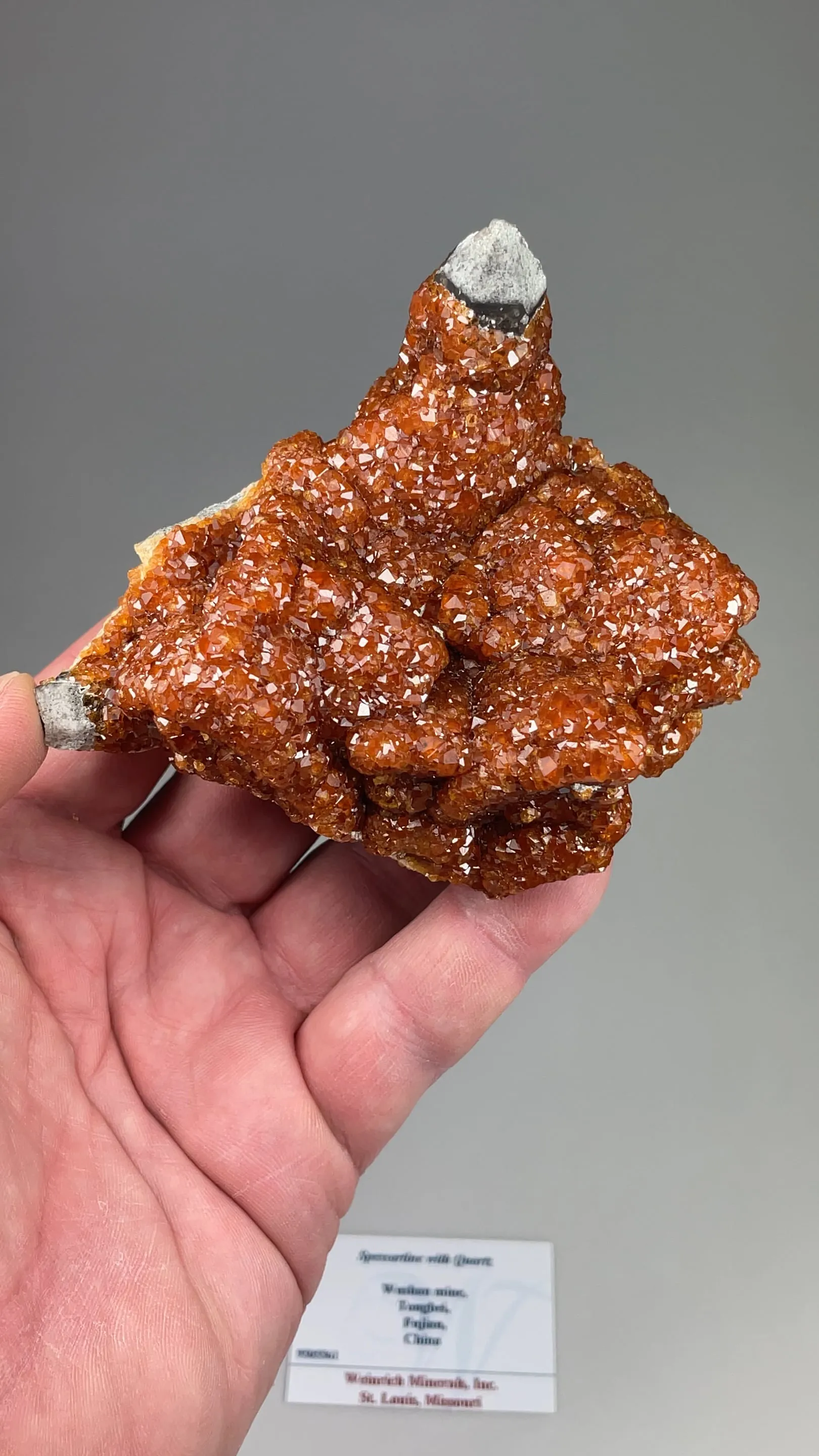 Spessartine with Quartz - image 2