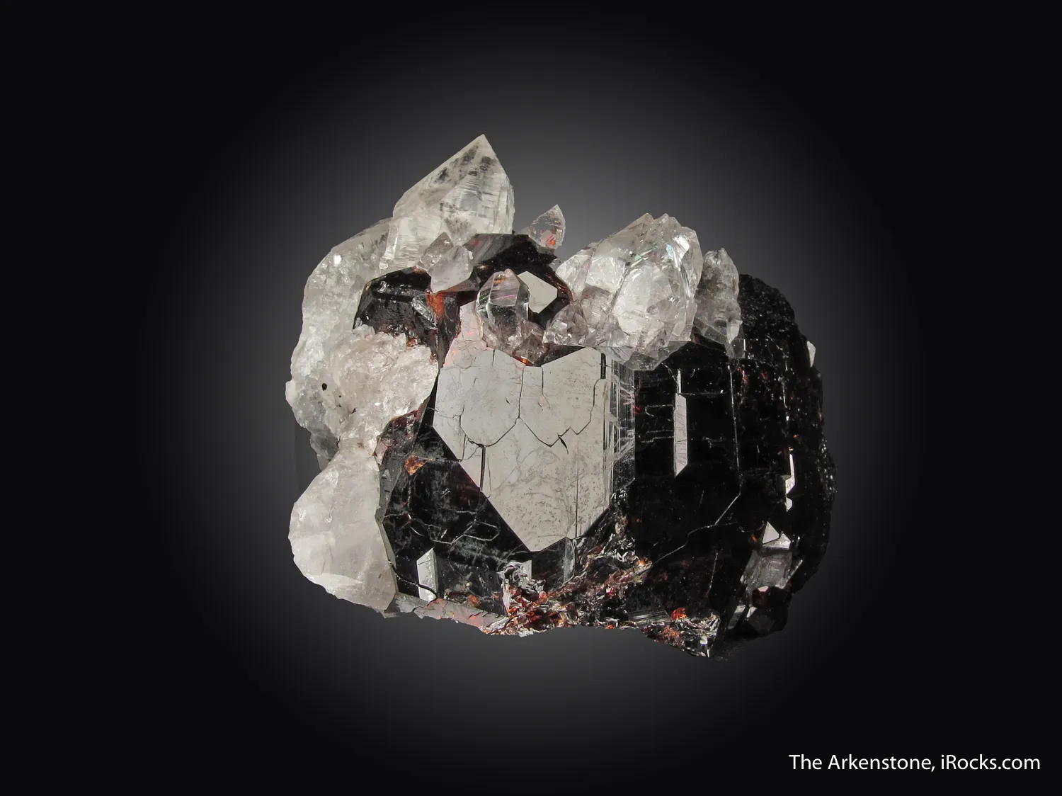 Spessartine with Quartz - image 4