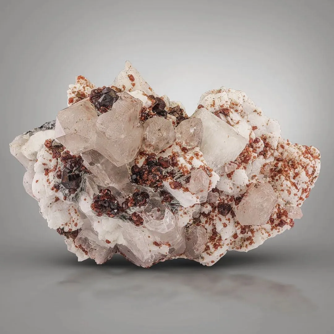 Spessartine with Quartz - image 1