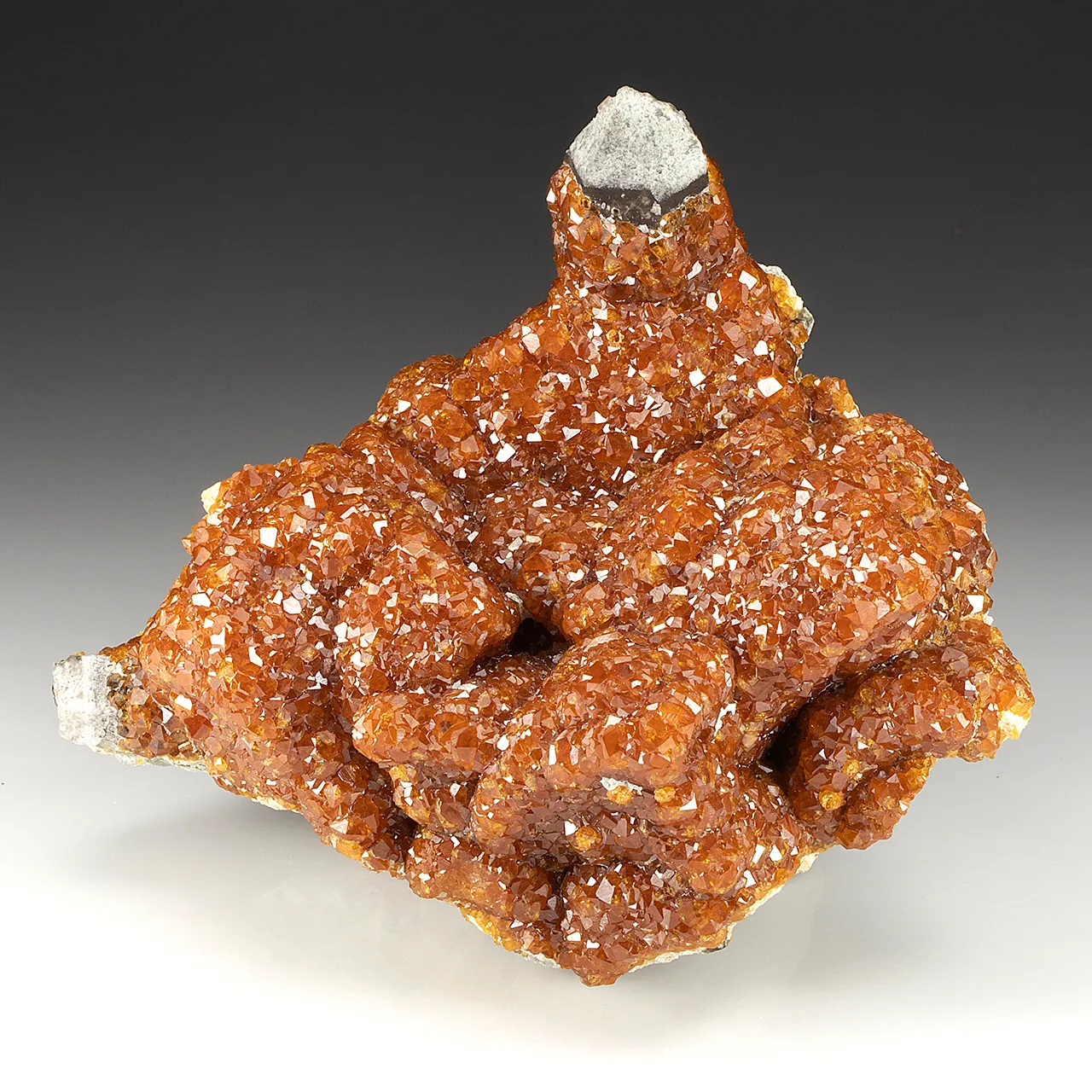 Spessartine with Quartz - image 1