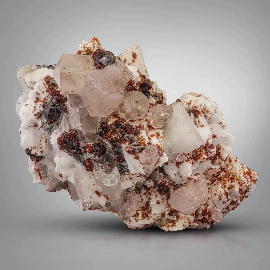 Spessartine with Quartz - image 2