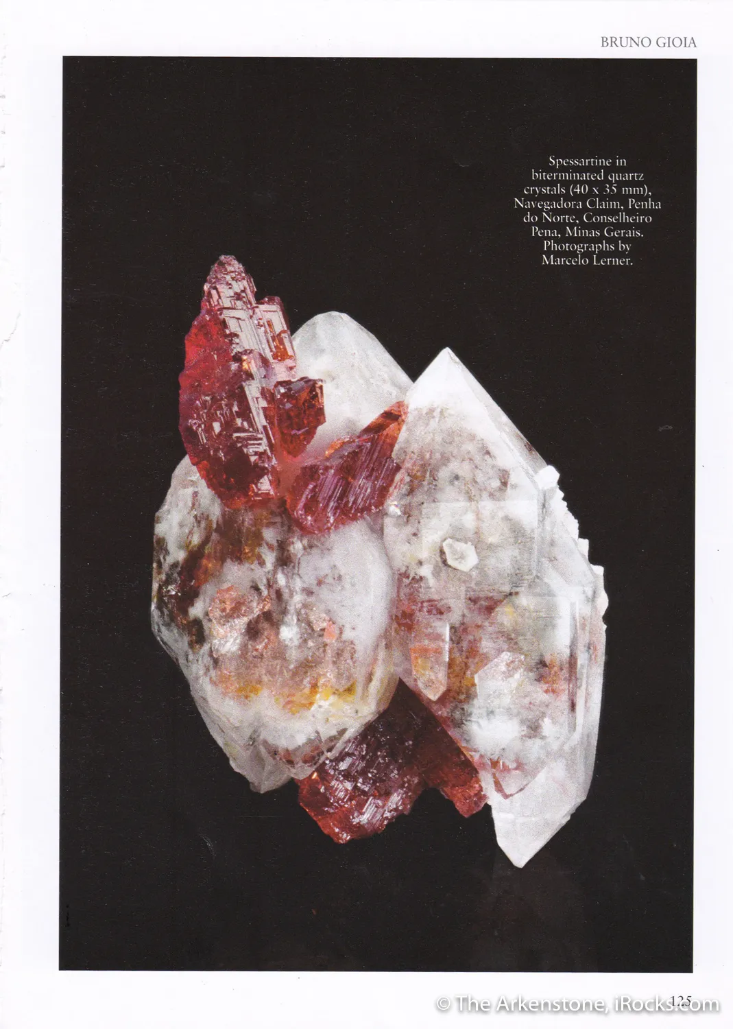 Spessartine with Quartz (illustrated) - image 4