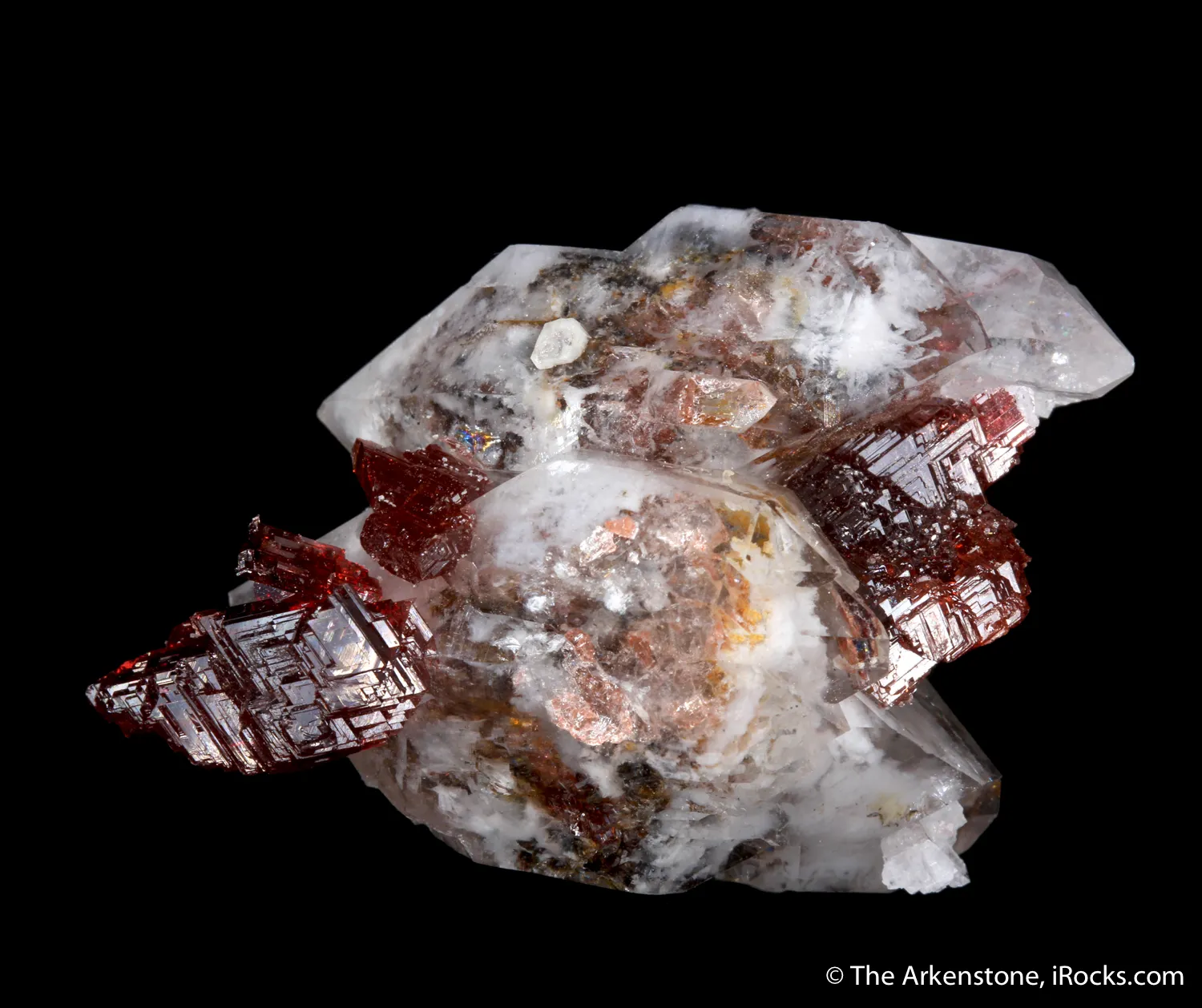 Spessartine with Quartz (illustrated) - image 2