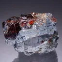 Spessartine with Rhodonite and Galena - image 1