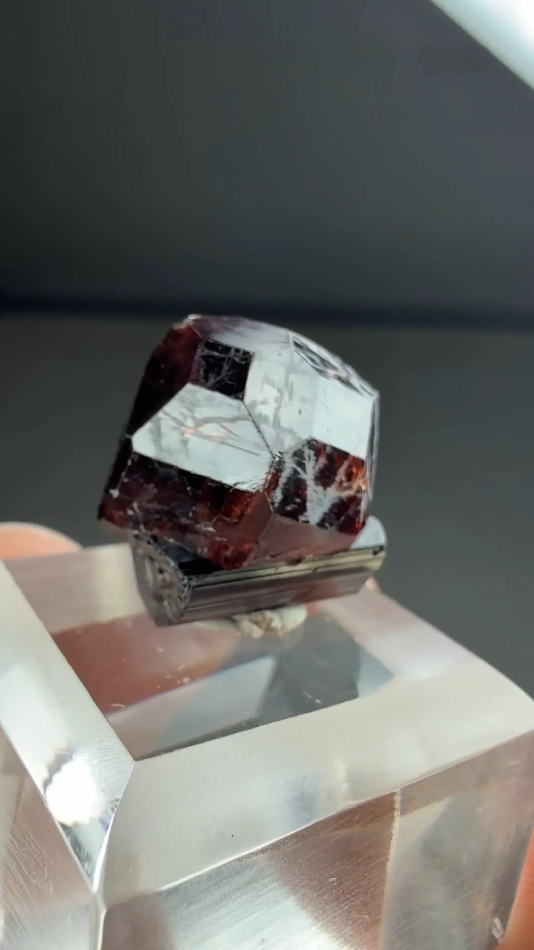 Spessartine with Schorl - image 2