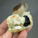 Spessartine with Schorl, Albite, Quartz - image 2